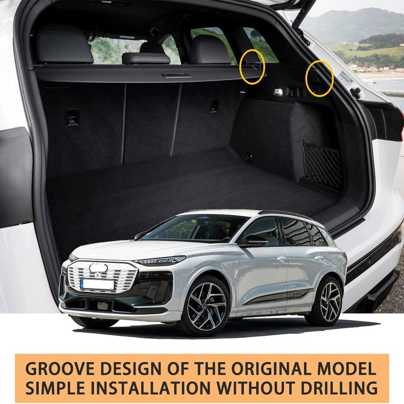 AQAE Cargo Cover Compatible with 2025 2026 Audi Q6 e-tron Trunk Cover Retractable Rear Trunk Security Cover Q6 Accessories Shielding Shade Privacy Screen Q6 e-tron Cargo Cover - Image 4